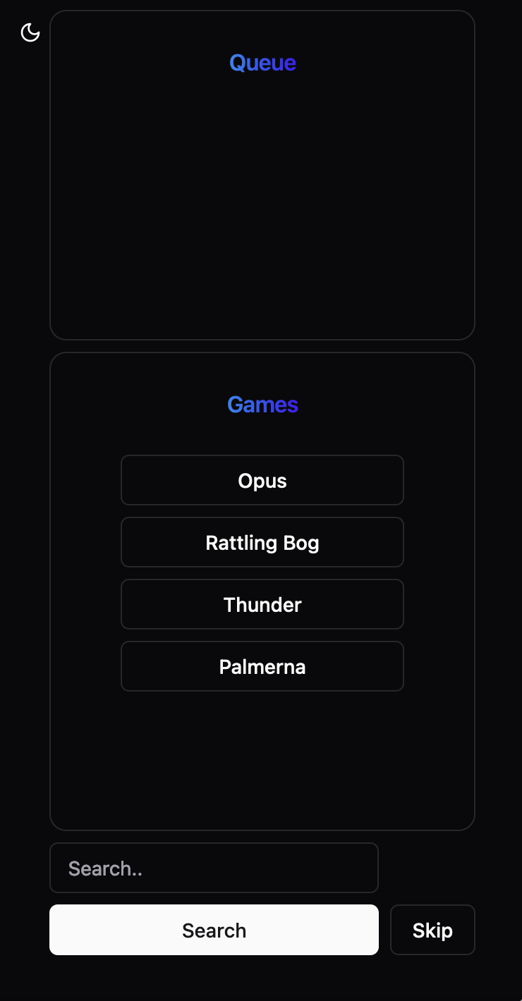 Screenshot of Spotify Games